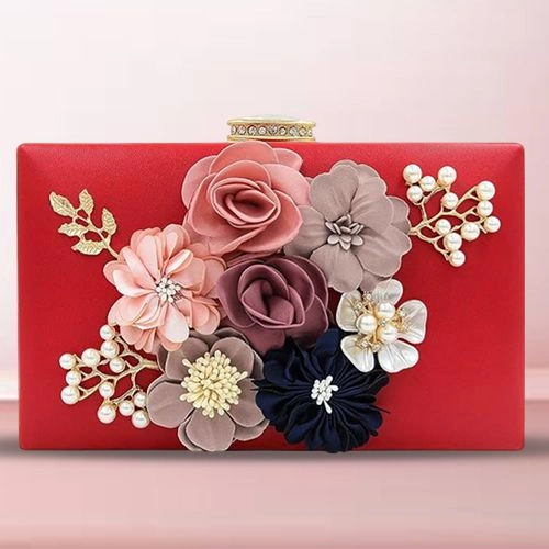 Elegant Floral Party Clutch