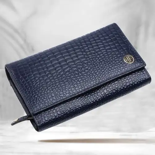 Fancy Leather RFID Protected Ladies Purse