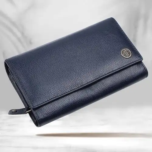 Trendy Leather RFID Protected Ladies Purse