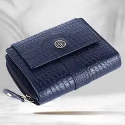 Fancy Leather RFID Protected Ladies Purse