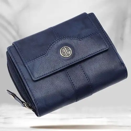 Fancy Leather RFID Protected Ladies Purse