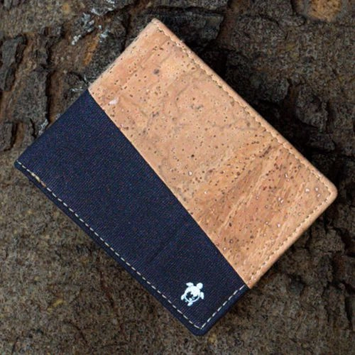 Trendy Eco Friendly Kakapo Cork  N  Canvas Bifold Wallet