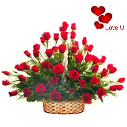 51 Exclusive Dutch Red Roses Arrangement