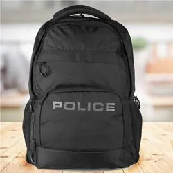 Impressive Mens Black Bag Pack from Police