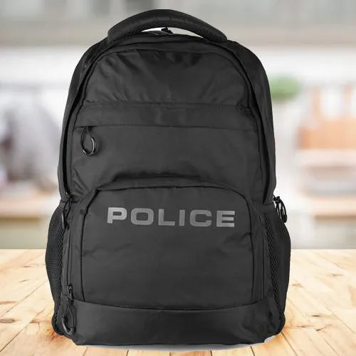 Impressive Mens Black Bag Pack from Police