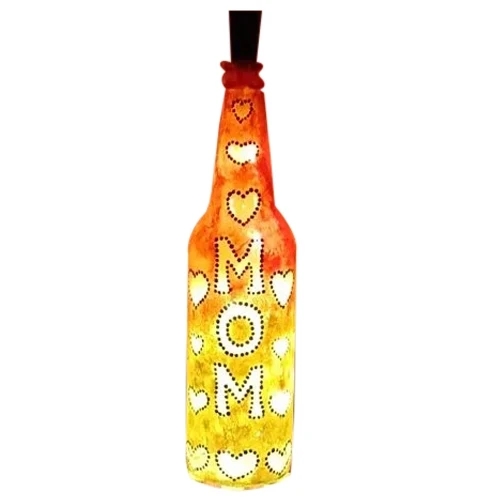 Amazing Choice of Glowing MOM Bottle Lamp