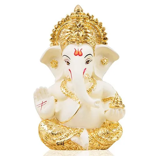 Sacred Lord Ganesha Ceramic Idol