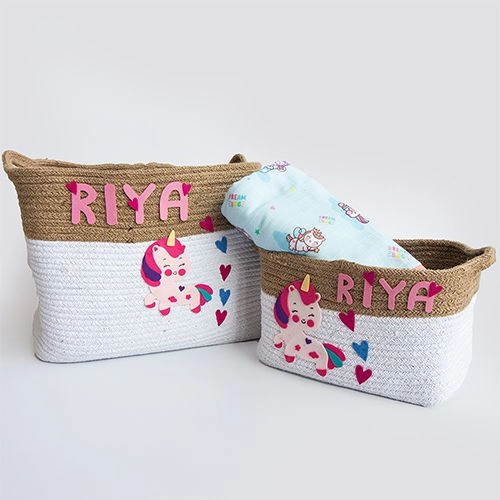 Elegant Cotton Rope Baskets Duo