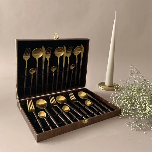 Chic Stainless Steel Dinner Cutlery Set