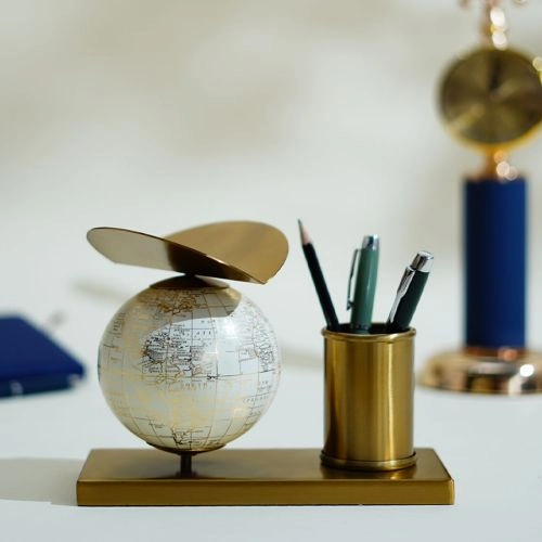 Corporate Elegance  Globe Organizer Set