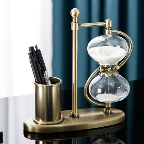 Timeless Grace  Hourglass Desk Organizer