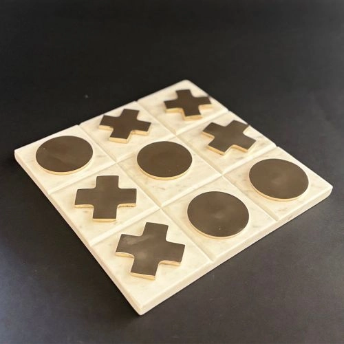 Stylish Marble Tic Tac Game
