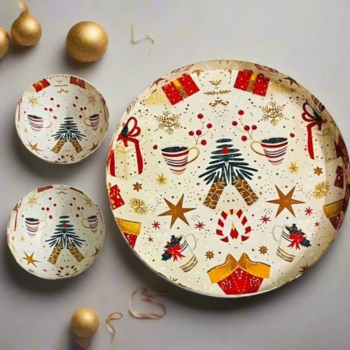Beautiful Serving Tray  N  Bowls Set