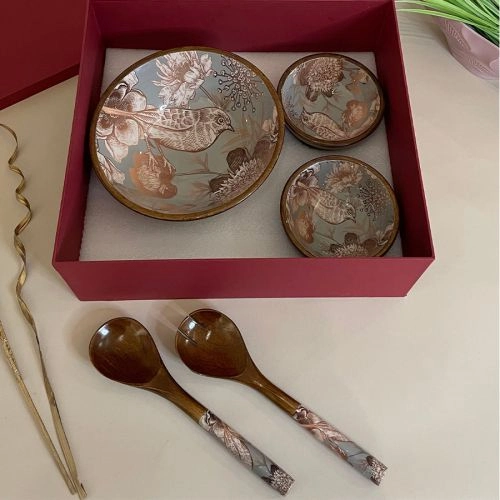 Complete Green Paradise Salad Serving Set