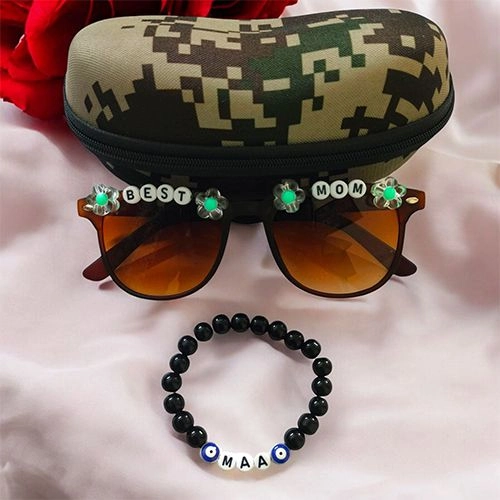 Chic Custom Goggles N Evil Eye Bracelet