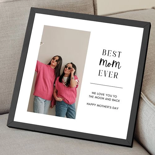 Stylish Personalized Best Mom Frame Gift