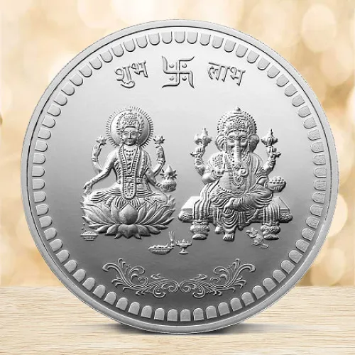 Wonderful Lakshmi Ganesh Silver Coin
