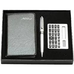 Unique Diary Gift with Calculator and Pen Gift Set