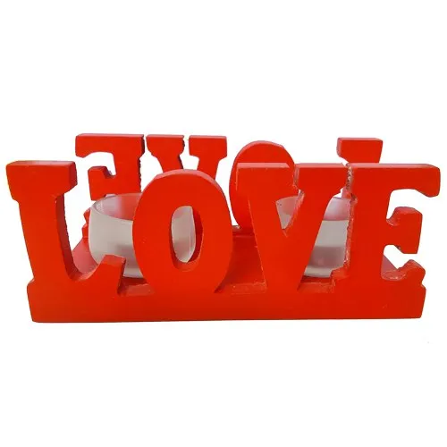 Marvelous Love Candle Stand Gift with 2 Candles