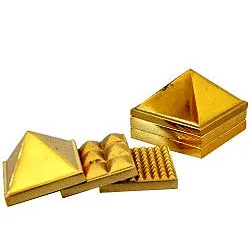 Attractive Brass Metallic Pyramid