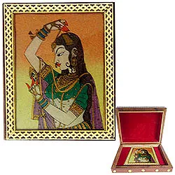 Attractive Ladies Special Meenakari styled Wooden Jewellery Box