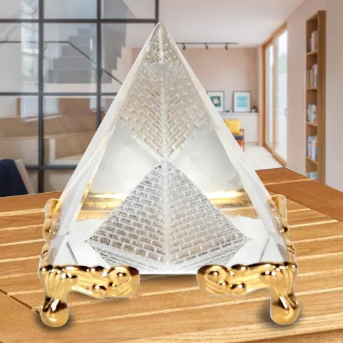 Marvelous Pyramid With Golden Stand