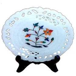 Wonderful marbel designer plates with stand