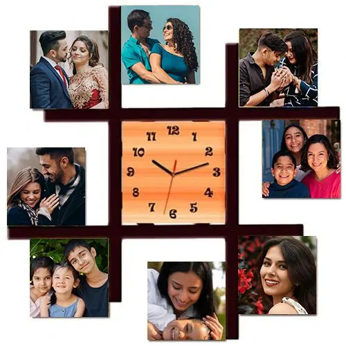 Lovely Personalized Photo Wall Clock