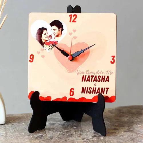Mind Blowing Personalized Photo Square Table Clock