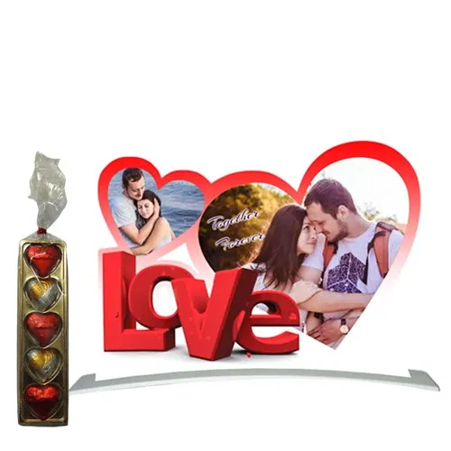 Wonderful Hearty Love Personalized Photo Stand