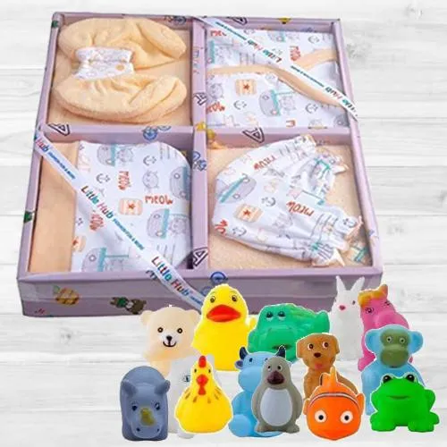 Remarkable Clothing Set N Animal Shape Bath Toy Set