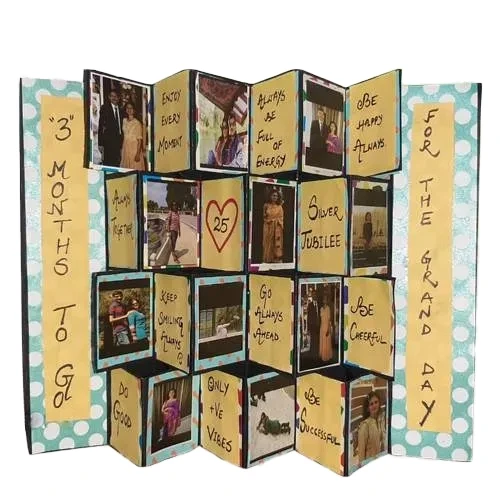 Wonderful Pop Up Personalized Zig Zag Card