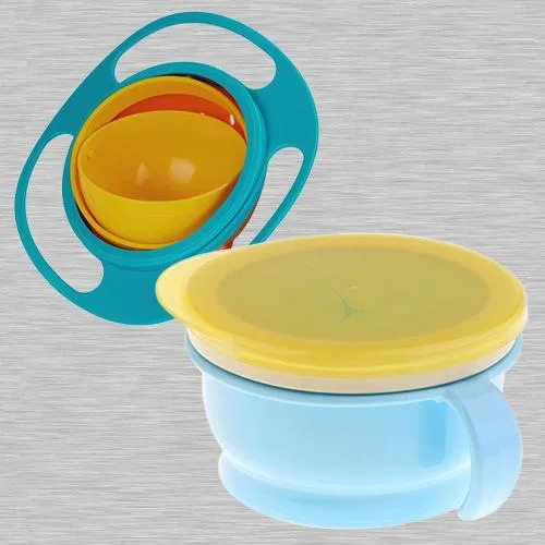 Wonderful No Spill Gyro Bowl N Baby Feeding Bowl