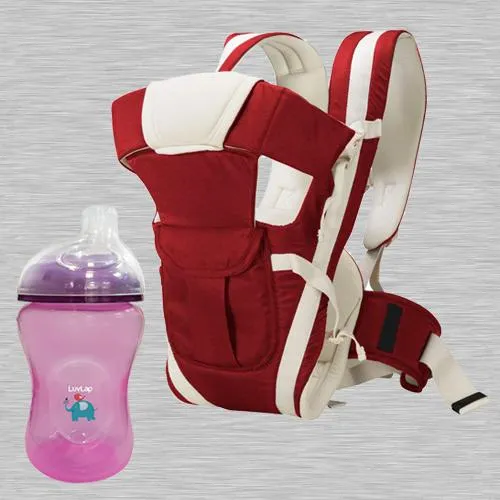 Remarkable LuvLap Jumbo Sky Sipper N Baby Carrier Cum Kangaroo Bag