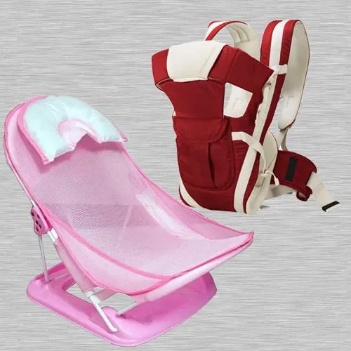 Remarkable Baby Carrier Cum Kangaroo Bag N Baby Bather