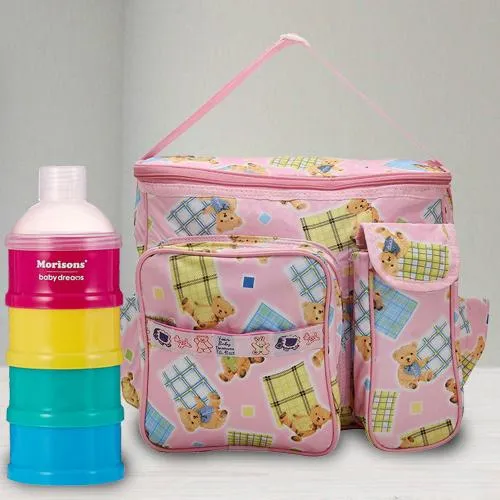 Wonderful Milk Powder Container N Compartment Baby Bag