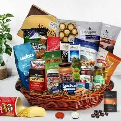 Joyful Brotherly Love Gourmet Basket with Free Roli Tika