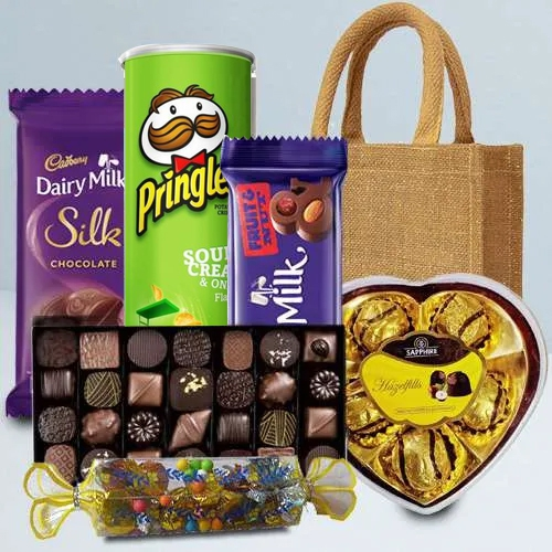 Exotic Chips n Assorted Chocolates Hamper
