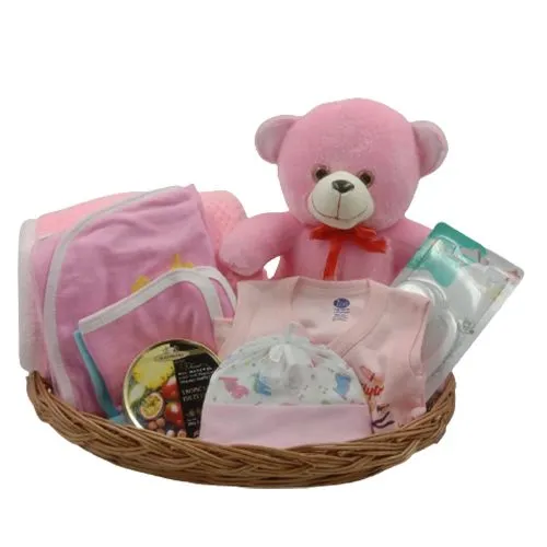 Magnificent Baby Girl Clothing N Grooming Set with Simpkins Candies N Teddy