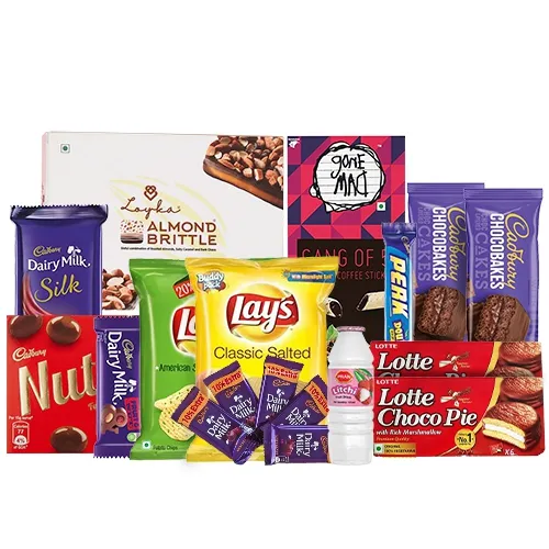 Delicious Savories N Chocolates Treat Cone Hamper