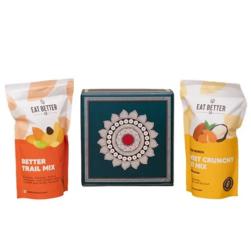 Exclusive Mandala Art Gift Box of Gourmet Nuts