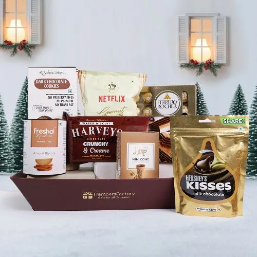 Decadent X Mas Treats Gift Basket