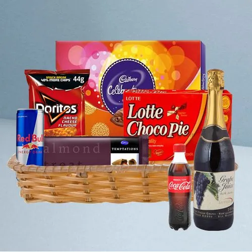 Sweet Chocolate n Grape Wine Treasure Hamper