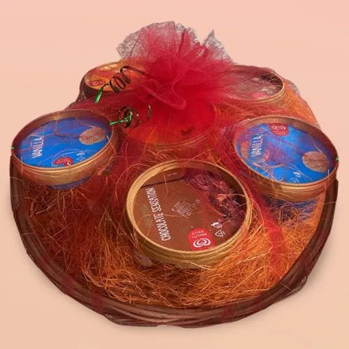 Joyful Basket of Assorted Kwality Walls Ice Cream