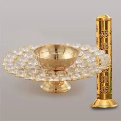 Wonderful Akhand Diya N Agarbatti Stand with Ash Catcher