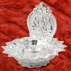 Auspicious Lakshmi Diya Pooja Thali Set