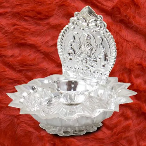 Auspicious Lakshmi Diya Pooja Thali Set