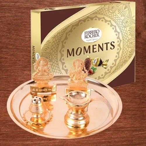 Amazing Puja Samagri Set with Ferrero Rocher