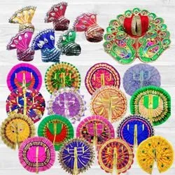 Wonderful 6 Pcs Ladoo Gopal Dress Set with 6 Pcs Pagdi