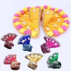 Exclusive Laddu Gopal Ji Designer Dress with 6 Pcs Pagdi